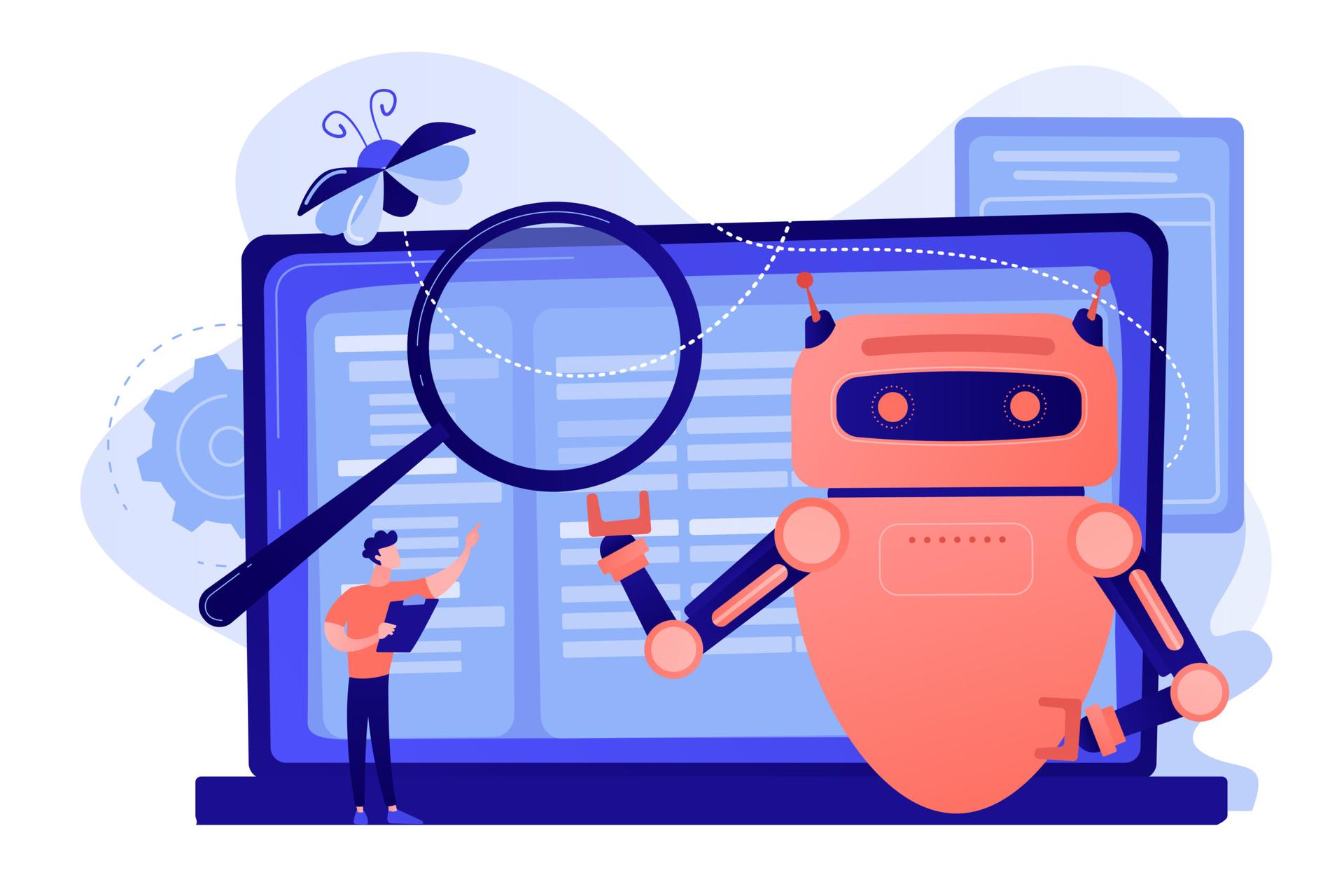 Automated testing dashboard showing software reliability metrics and test results