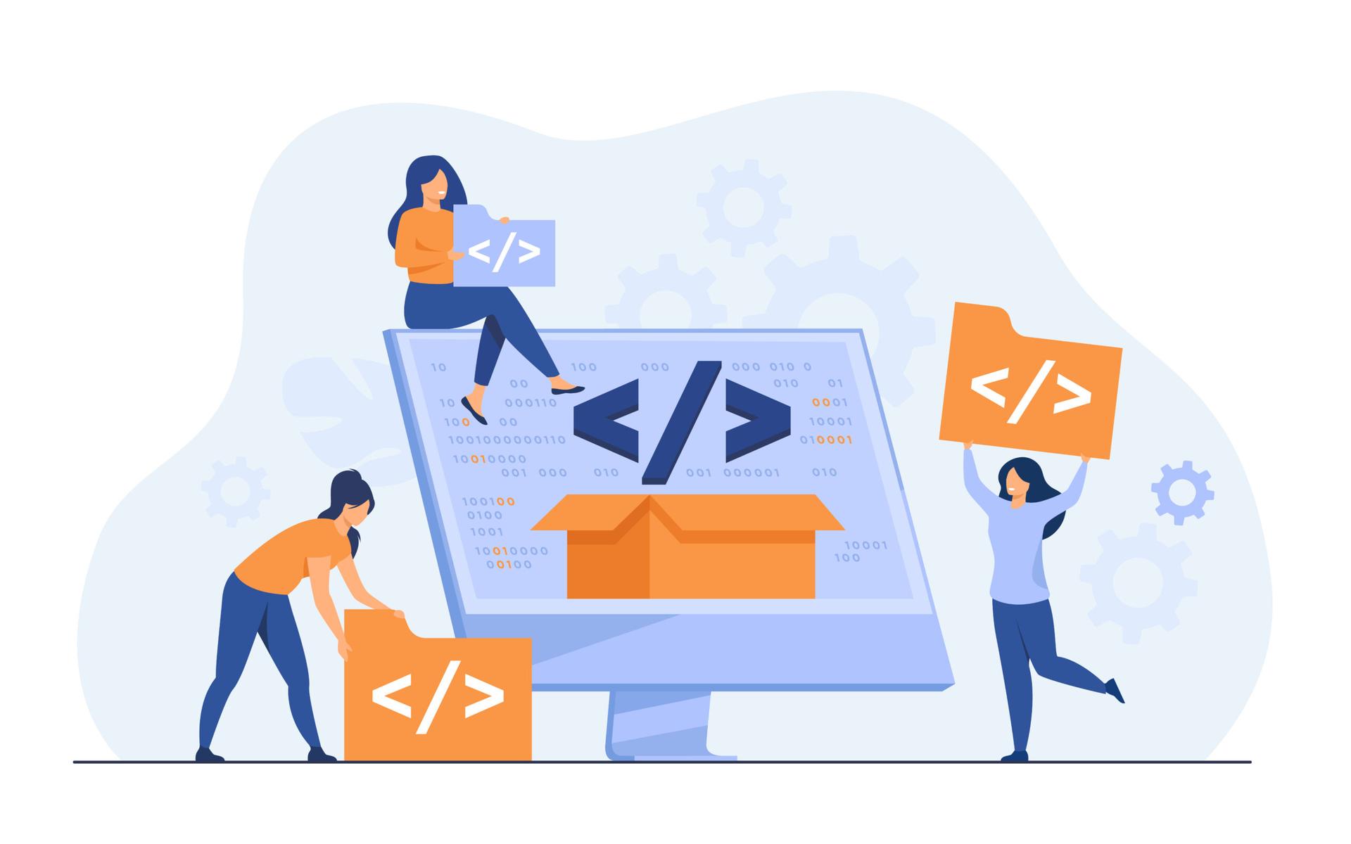 Software design patterns illustrated with architectural diagrams and code examples