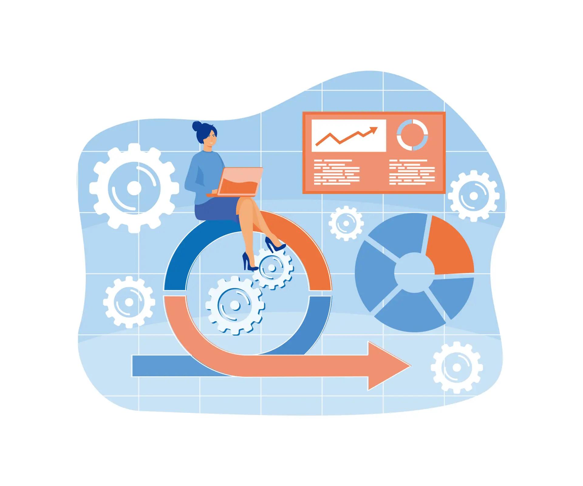 Dashboard showing test implementation and execution progress with pass/fail metrics